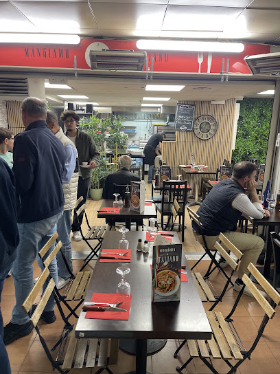 Pizza de Mangiamo italiano à Paris