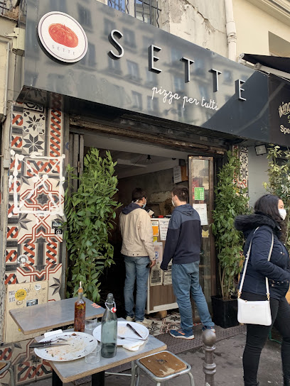 Pizza de Sette Pizza à Paris